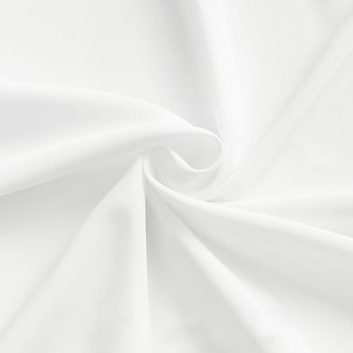 HOMEIDEAS Non-See-Through White Privacy Sheer Curtains 52 X 84 Inches Long 2 Panels Sheer Curtains Light Filtering Window Curtains Drapes for Bedroom Living Room