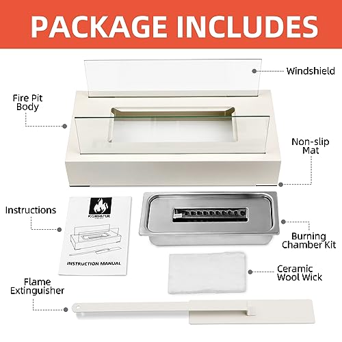 Tabletop Fire Pit, Indoor/Outdoor Table Top Firepit Small Fireplaces for Smores Maker,Portable Fire Pits Home Patio Balcony Decorations Gifts for Mom Women Her Wedding Housewarming Birthday