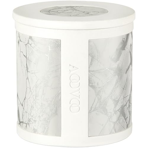AOOVOO Scented Candles for Home - Wood Wick Unique Handmade Aesthetic Candle, Jasmine Sandalwood Aromatherapy Candle Gifts for Women Men, Natural Soy Candles, 10 oz Concrete Jar Candle