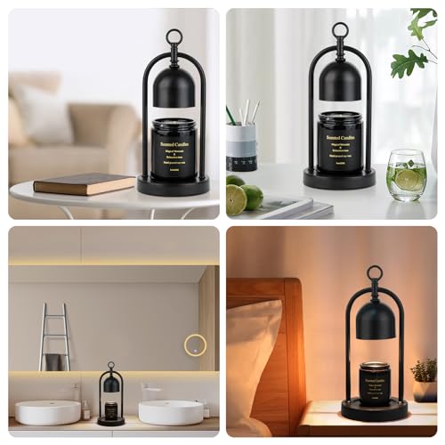 Candle Warmer Lamp with Timer, Electric Dimmable Candle Light Warmer, Wax Melt Warmer for Jar Candles, House Warming for Women, Teenage Girls