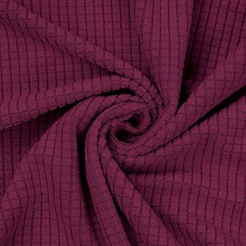 KEKUOU Stretch Sofa Cover Slipcover ,Couch Covers for 3 Cushion Couch Sofa pet Friendly (79"-94") Furniture Protector Sofa with Elastic Bottom for Kids,Dog, Jacquard Small Checked(Large,Black)