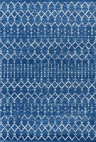 JONATHAN Y MOH101B-8 Moroccan Hype Boho Vintage Diamond 8 ft. x 10 ft. Area-Rug, Bohemian, Southwestern, Casual, Transitional, Pet Friendly, Non Shedding, Stain Resistant, Easy-Cleaning, Cream/Gray