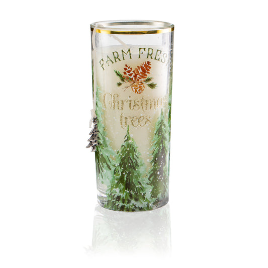 Pier 1 Holiday Forest Filled Charm Jar Candle 6oz