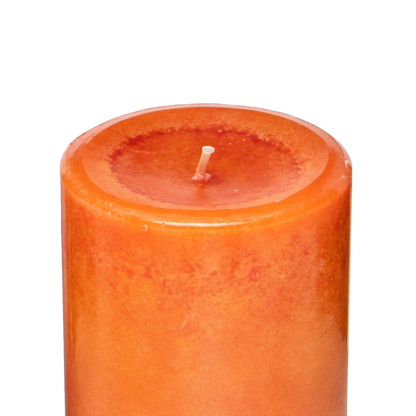 Pier 1 Pumpkin Spice 3x4" Mottled Pillar Candle
