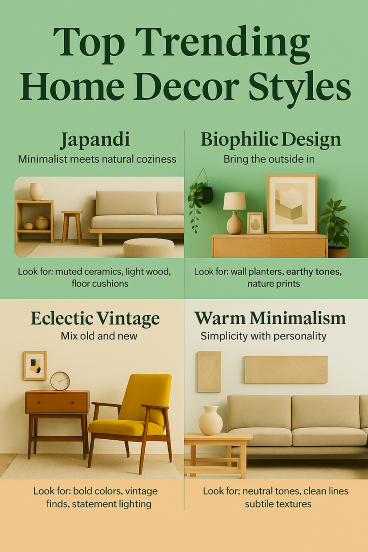 Top Trending Home Decor Styles for Modern Living