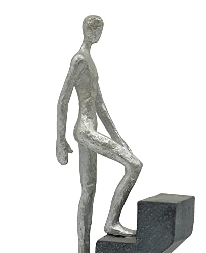 Modern Desk Decor 'Top of The Rock' - Abstract Sculpture 11" as Motivation - Modern Home Decor Figure Made of Marble Resin - Aesthetic Statue for Living Room & Office décor as a Gift