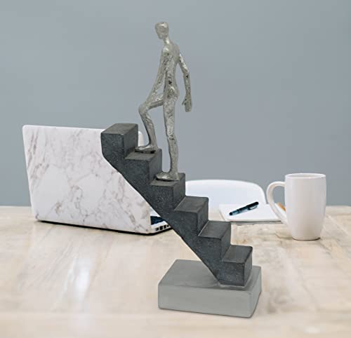 Modern Desk Decor 'Top of The Rock' - Abstract Sculpture 11" as Motivation - Modern Home Decor Figure Made of Marble Resin - Aesthetic Statue for Living Room & Office décor as a Gift