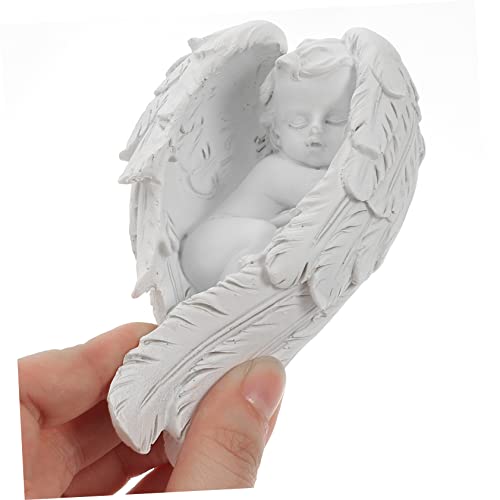 Praying Angel Sculpture Home Angel Ornaments Angel Model Decor Home Furnishings Angels Figurines Decorative Angel Artware Angel Statue Photo Props Home Decoration Angel Statue