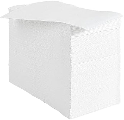 Vplus 200 Pack Premium Quality Guest Towels Disposable Dinner Napkins Soft, Absorbent, Party Napkins for Wedding Reception,Parties, Dinners or Catering Events，and Everyday Use (White, 200)