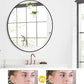 GAOMON 2024 New Matte Black Round Mirror, HD Eco-Friendly Bathroom Mirror, Metal Framed Circle Mirror, Wall Mirror for Entryway, Bathroom, Vanity, Living Room, Hallway, Easy to Install (24 Inch)