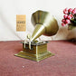 PROW® Bronze Metal Retro Phonograph Model Sculpture Gramophone Ornaments Alloy Iron Crafts Gift Office Furnishings Home Decoration Statue