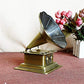 PROW® Bronze Metal Retro Phonograph Model Sculpture Gramophone Ornaments Alloy Iron Crafts Gift Office Furnishings Home Decoration Statue