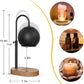 Black Candle Warmer Lamp with Timer&Dimmer，Star Lampshade with Adjustable Height＆Rotatable Pole，Wooden Base for Jar Candles，Wax Melting Electric Warmer Light，Modern Warmer Lantern （1pcs）