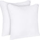 Utopia Bedding Throw Pillows Insert (Pack of 2, White) - 18 x 18 Inches Bed and Couch Pillows - Indoor Decorative Pillows