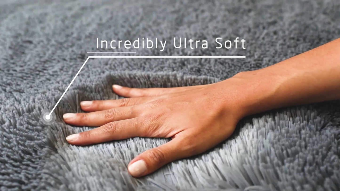 Ophanie 6x9 Area Rugs for Living Room, Large Big Grey Fluffy Shag Fuzzy Plush Soft Carpets, Floor Shaggy Rug for Bedroom, Gray Carpet for Kids Boys Girls Dorm Nursery Home Decor Aesthetic